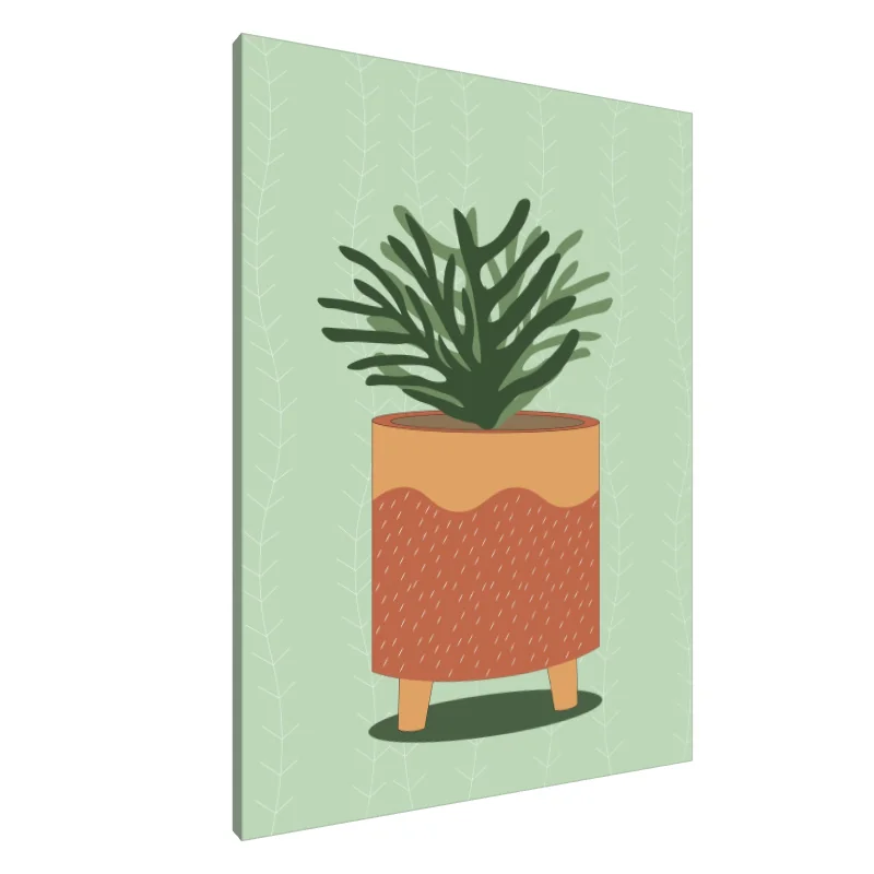 Tablou Canvas: Scenă Serenă cu Suculente - Image 1