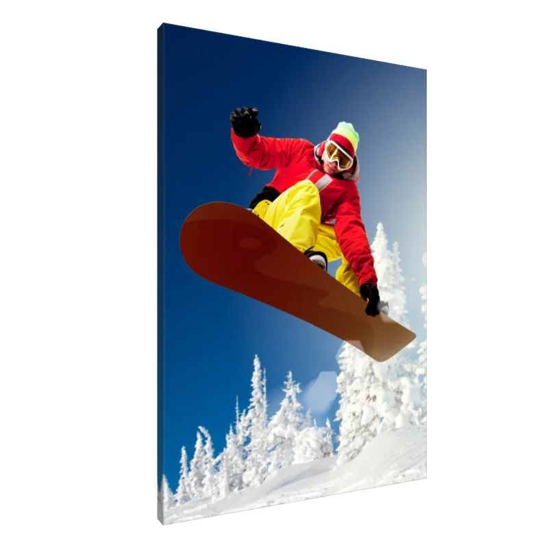 Tablou Canvas: Zbor cu snowboard-ul