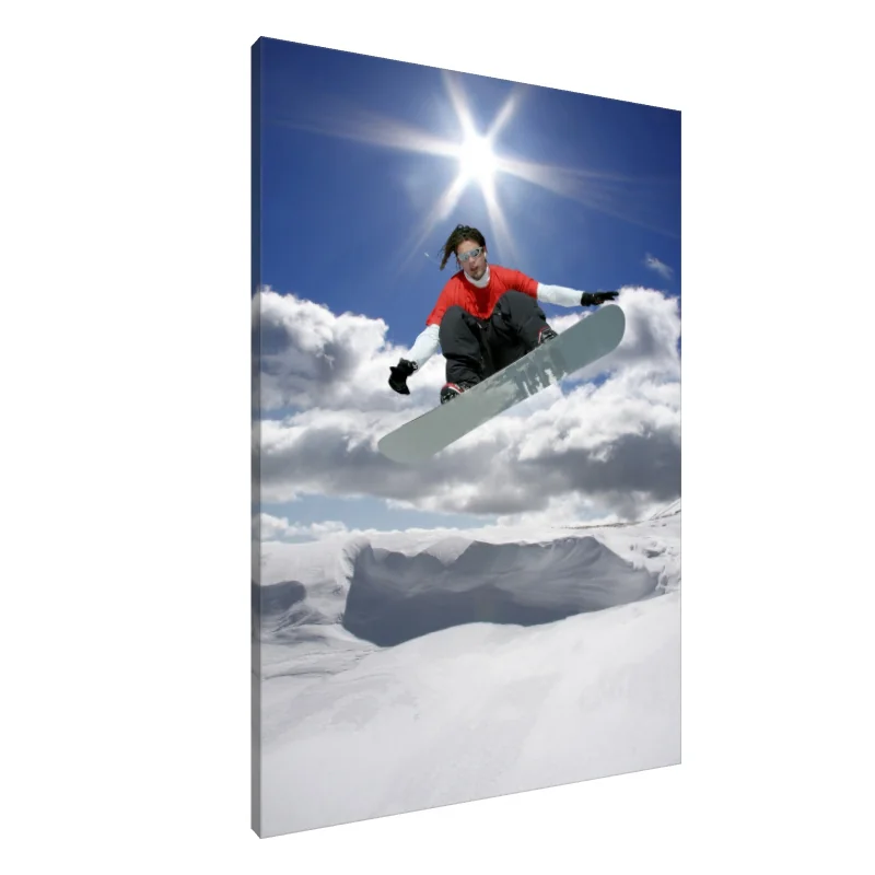 Tablou Canvas: Snowboarder în zbor