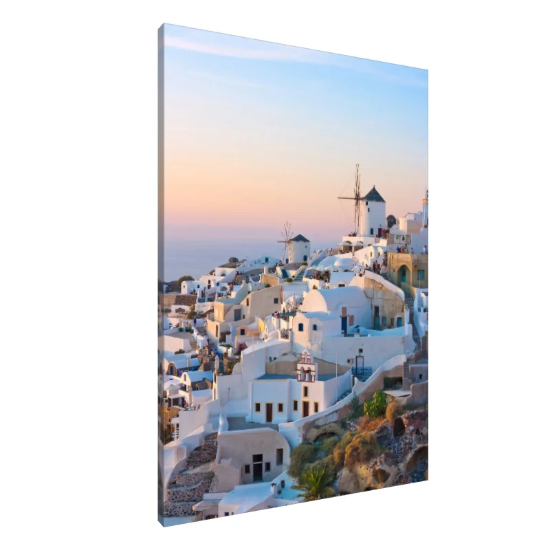 Tablou Canvas: Liniștea apusului în Santorini