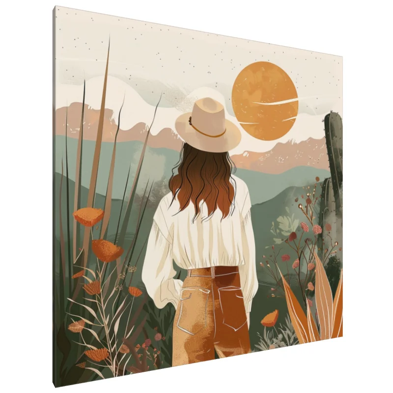 Tablou Canvas: Rătăcind la apus