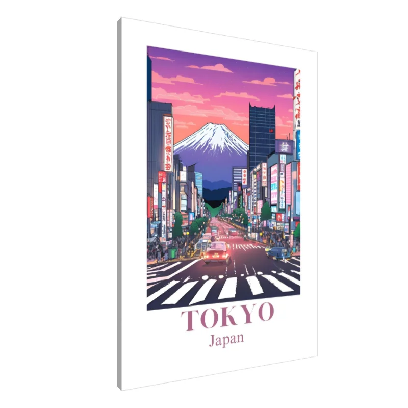 Tablou Canvas: Armonie Crepusculară din Tokyo - Image 1