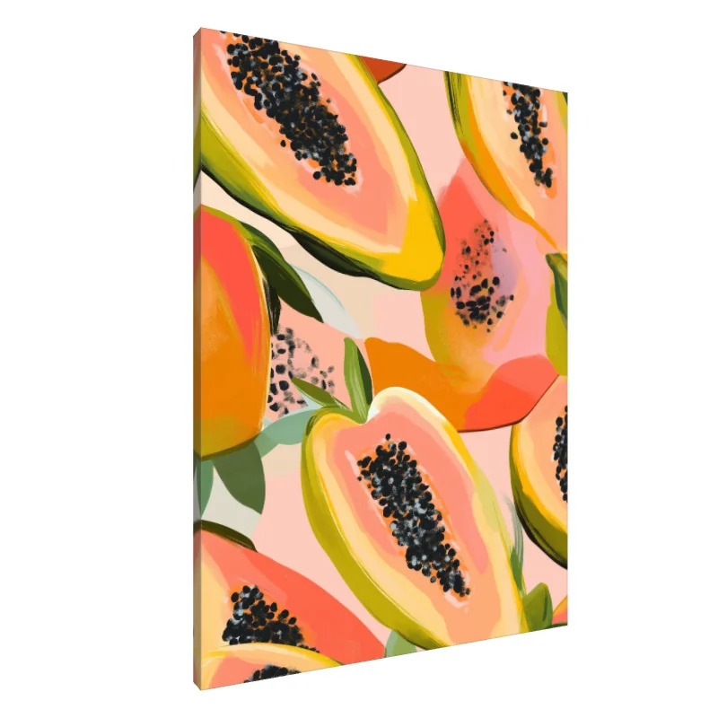 Tablou Canvas: Vis cu Papaya Tropicală