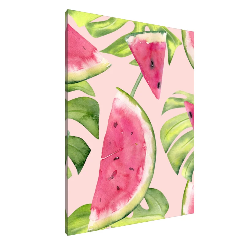 Tablou Canvas: Deliciu tropical cu pepene roșu (1)