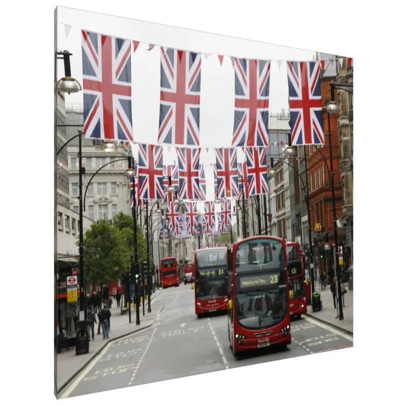 Tablou Canvas: Paradă cu Drapelul Marii Britanii - Image 1