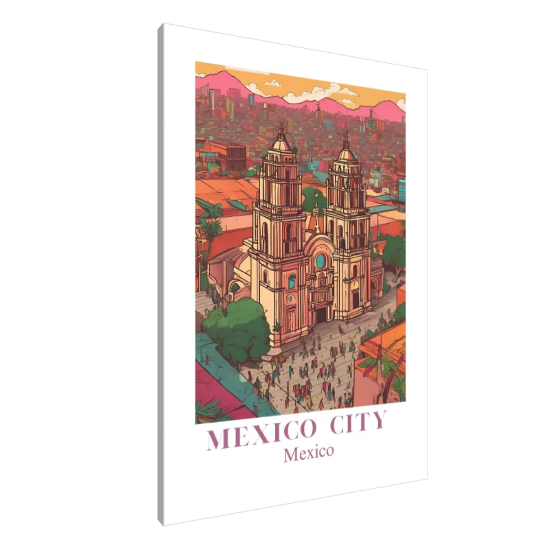 Tablou Canvas: Ecouri vibrante ale orașului Mexico City