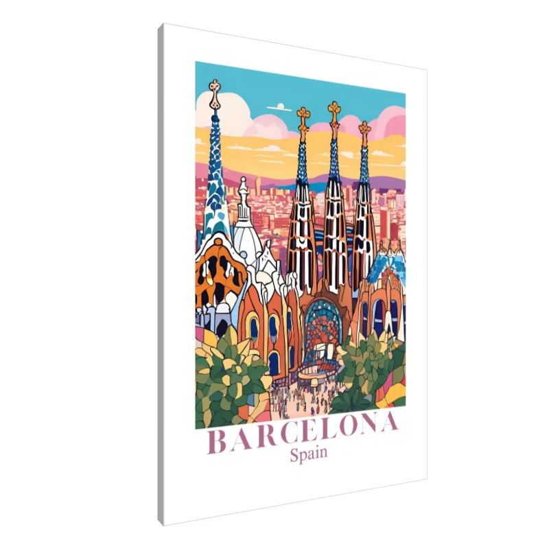 Tablou Canvas: Vise vibrante Gaudi - Image 1