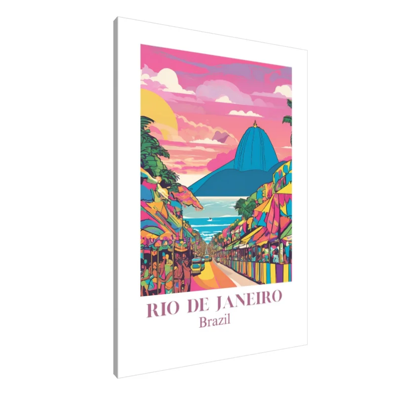 Tablou Canvas: Străzi vibrante din Rio - Image 1