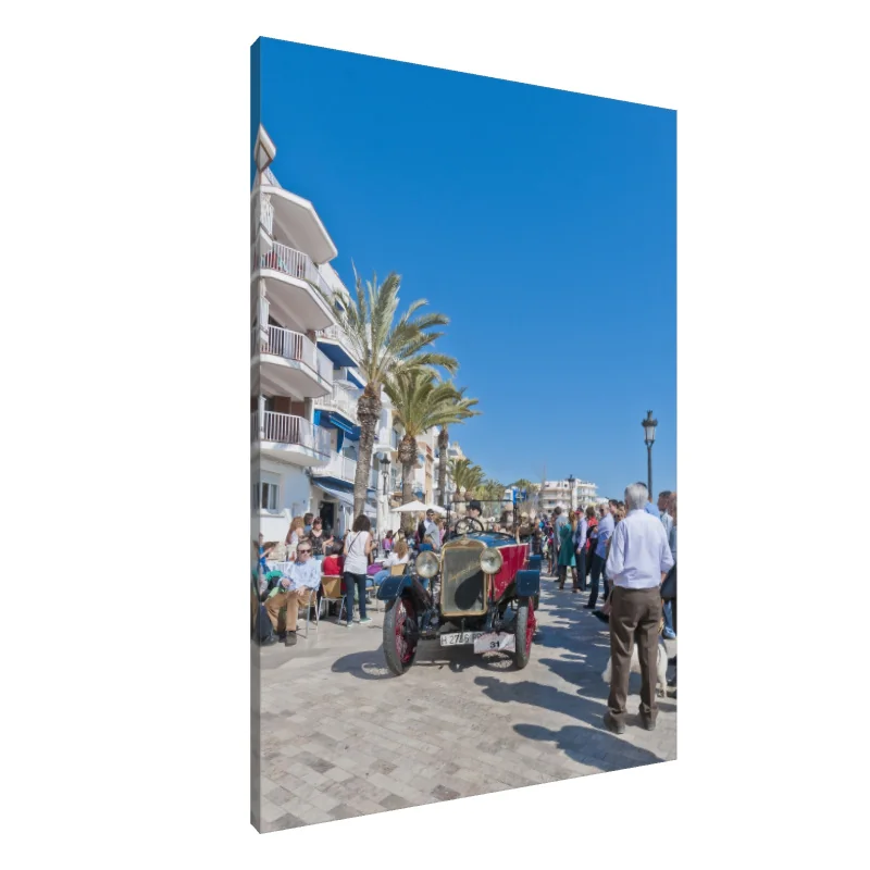 Tablou Canvas: Călătorie Vintage Sub Cerul Albastru