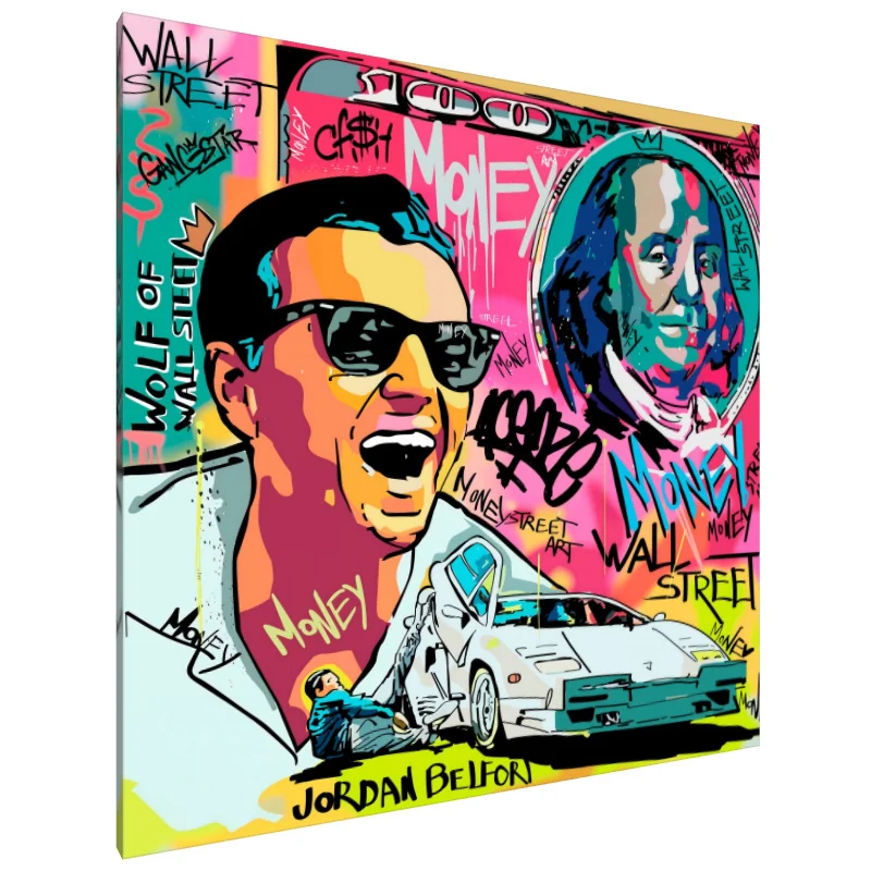 Tablou Canvas: Vibrații Graffiti de pe Wall Street