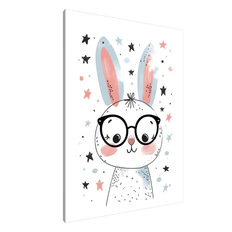 Tablou Canvas: Iepuraș Savant Plin de Fantezie - Image 1