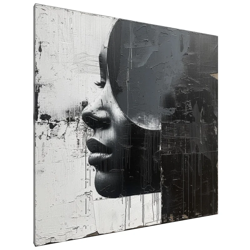 Tablou Canvas: Șoapte în Monocrom - Image 1