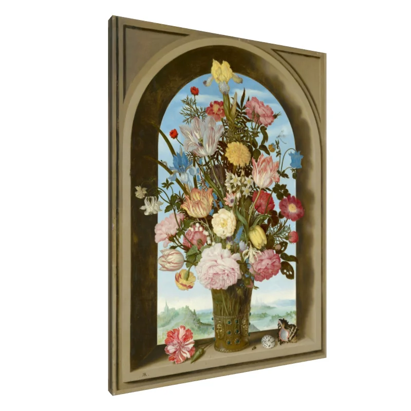 Tablou Canvas: Fereastră către Bucuria Florală