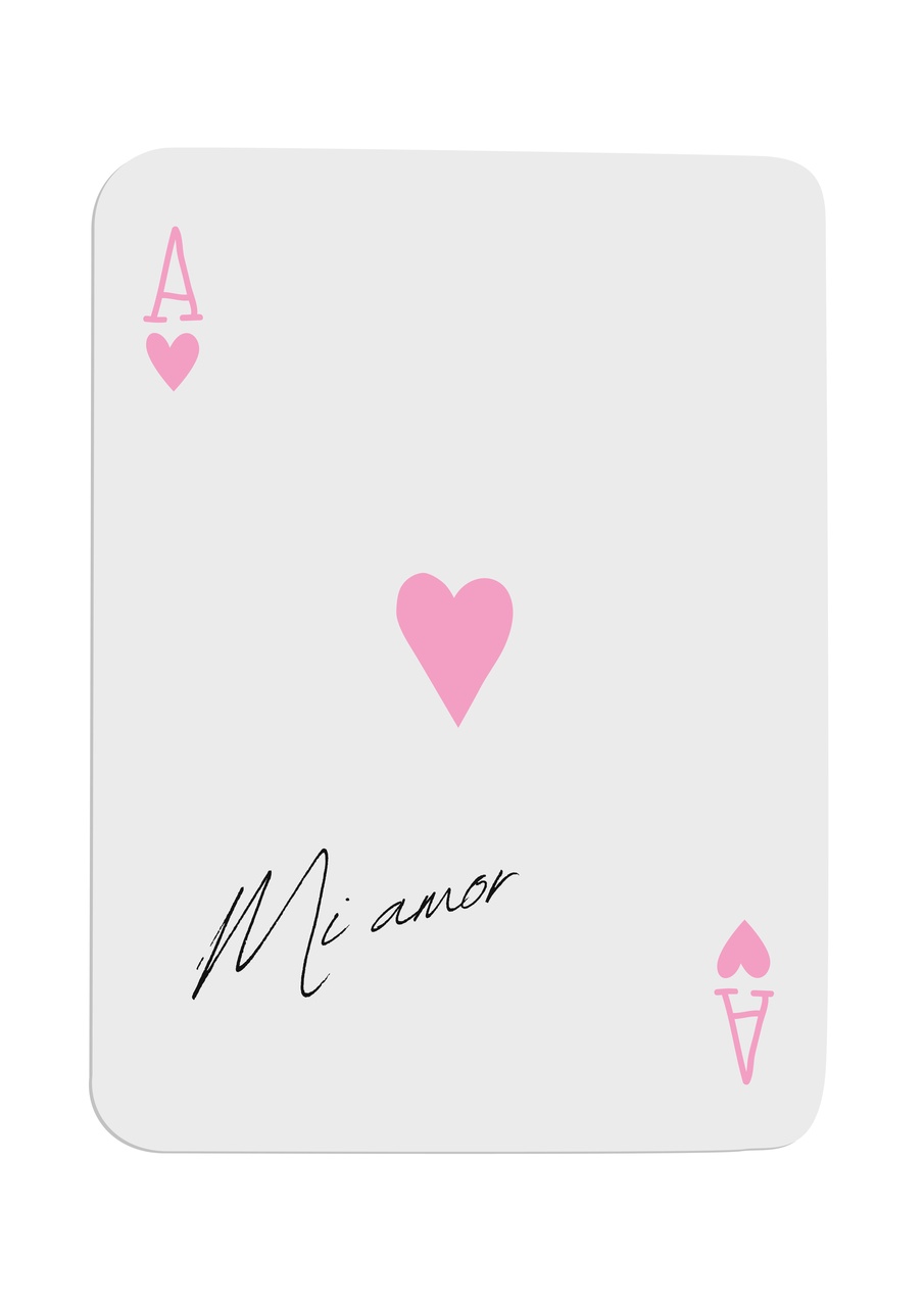 Tablou Canvas: Asul de Inimi: Mi Amor - Thumbnail 2