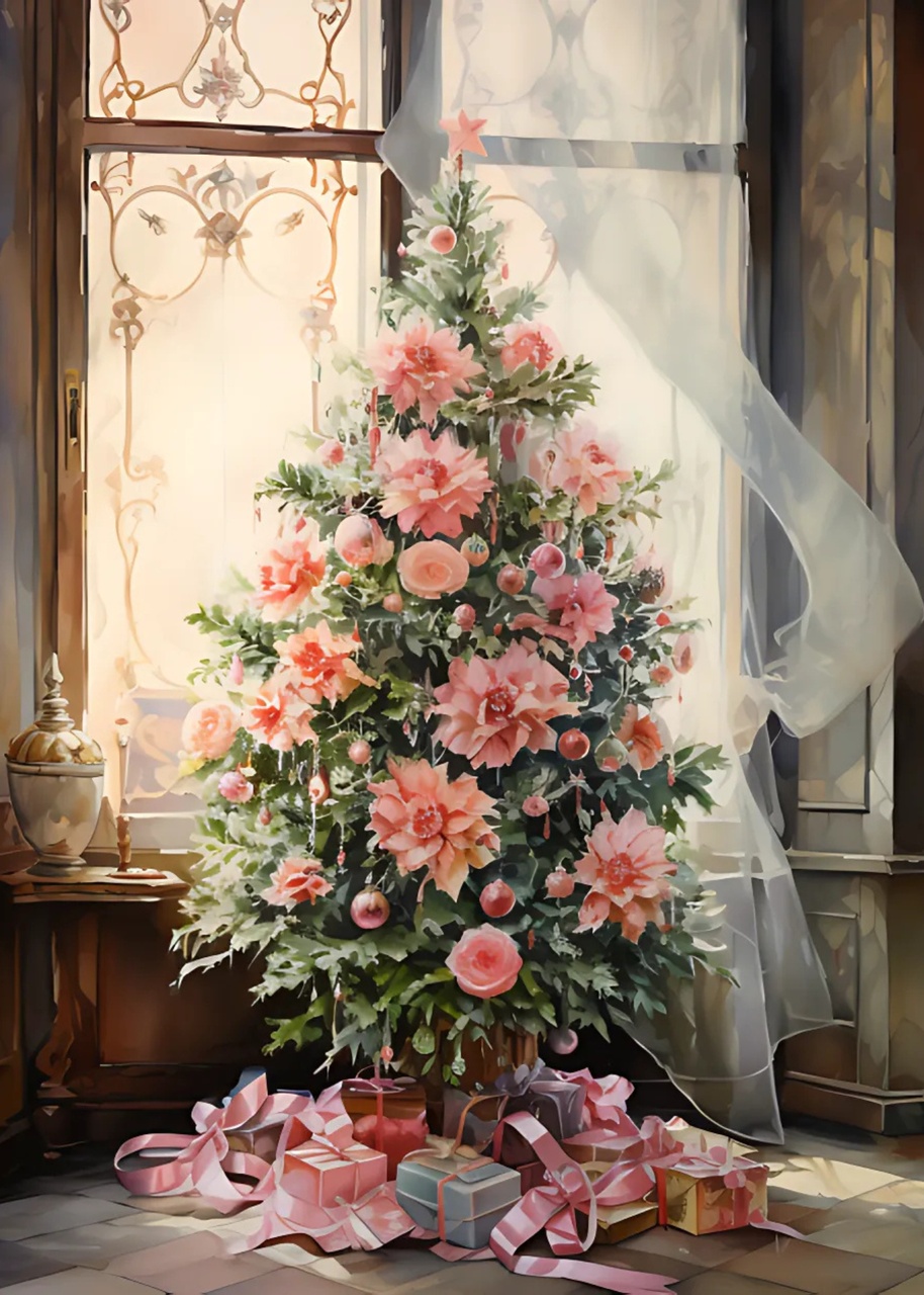 Tablou Canvas: Flori de Noel - Thumbnail 2