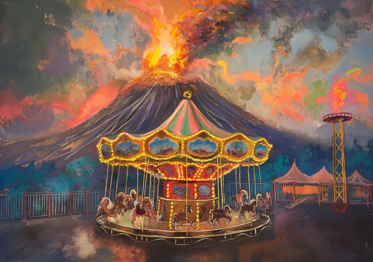 Tablou Canvas: Carnavalul Eruptiilor - Thumbnail 2