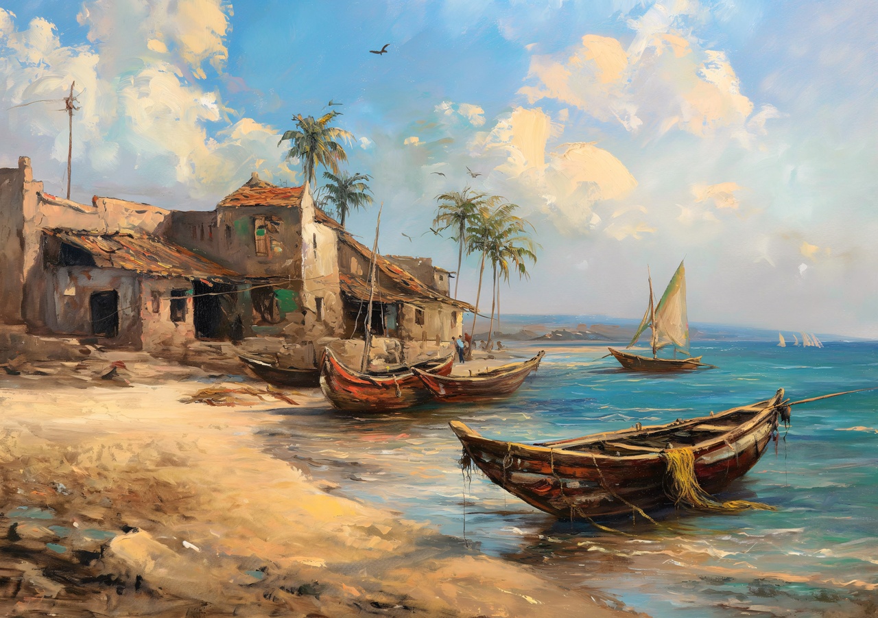 Tablou Canvas: Liniște pe coastă - Thumbnail 2