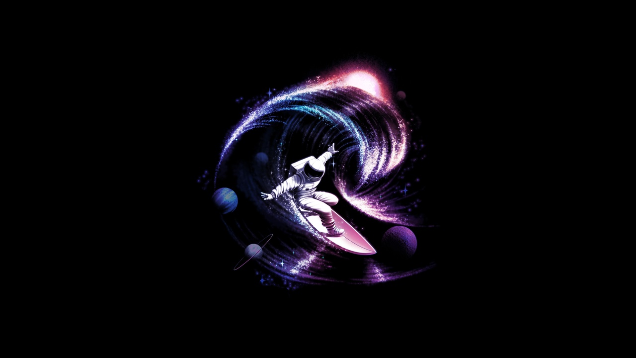 Tablou Canvas: Surfer cosmic - Thumbnail 2