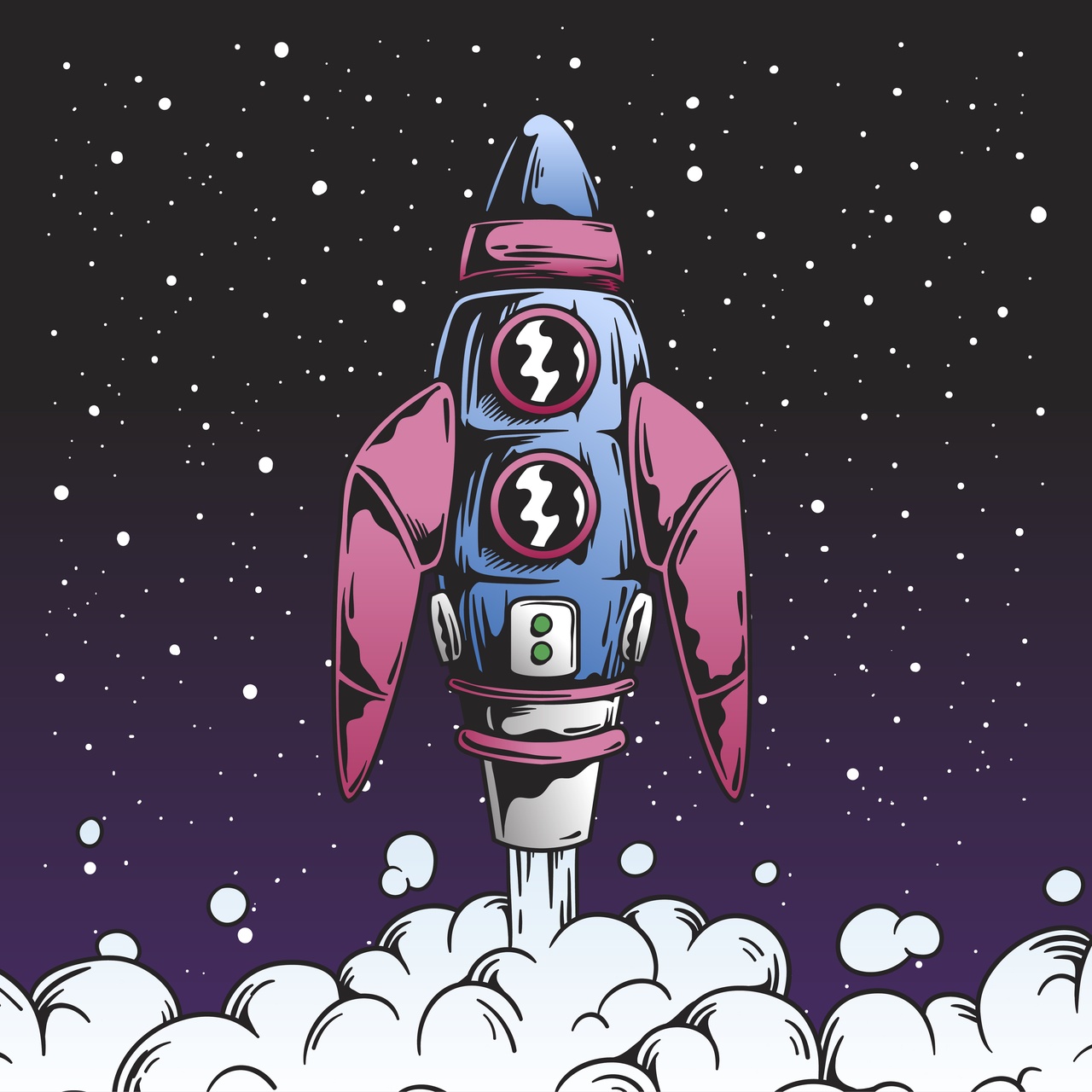 Tablou Canvas: Călătorie Cosmică - Thumbnail 2