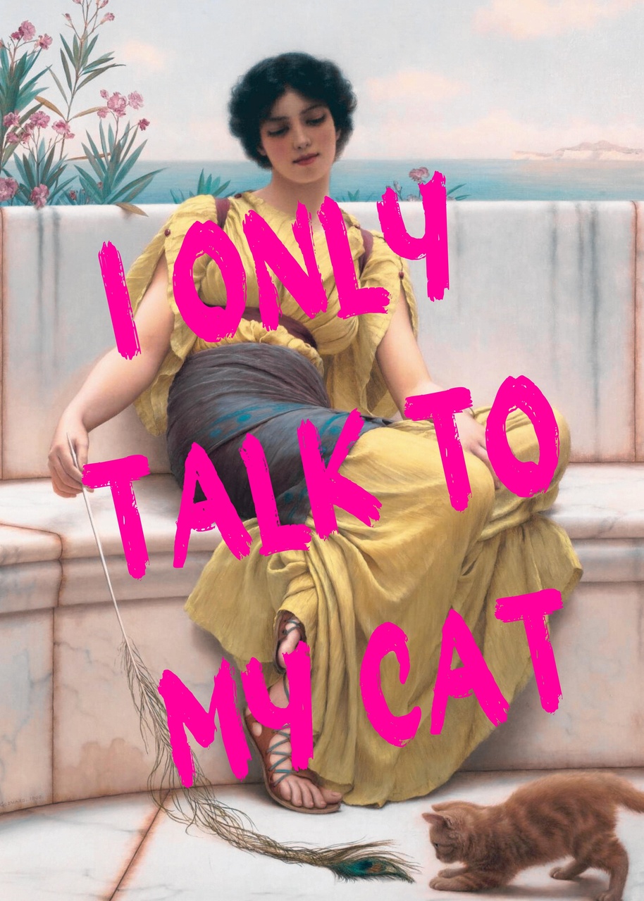 Tablou Canvas: Conversații felină - Thumbnail 2