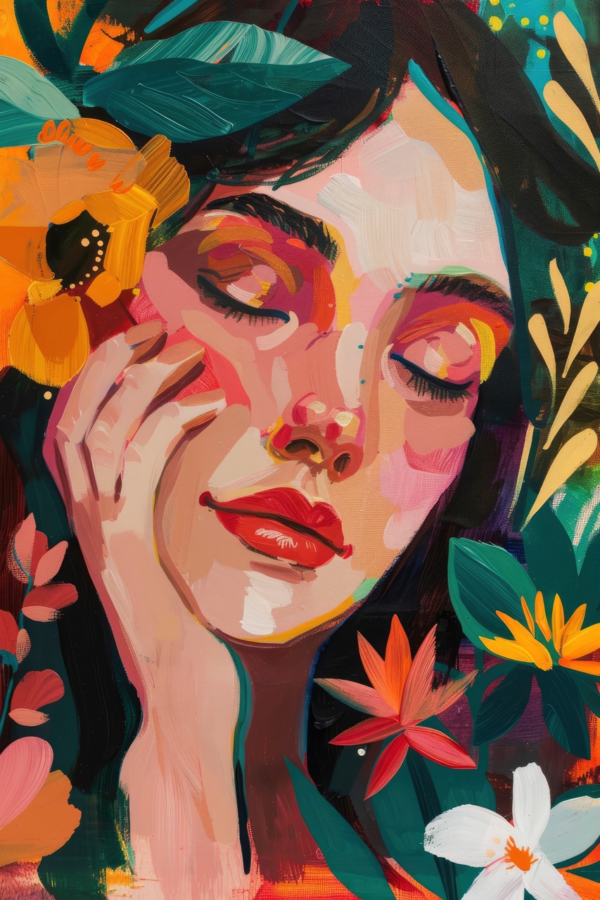 Tablou Canvas: Serenitate Florală (1) - Thumbnail 2