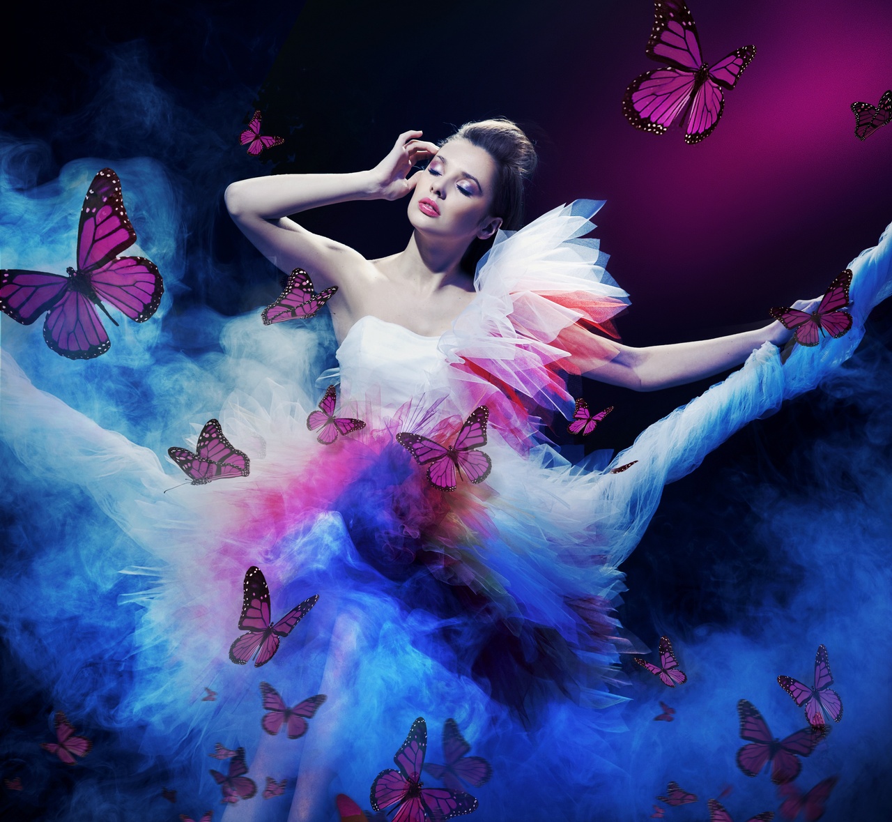 Tablou Canvas: Peisaj oniric fluturând - Thumbnail 2