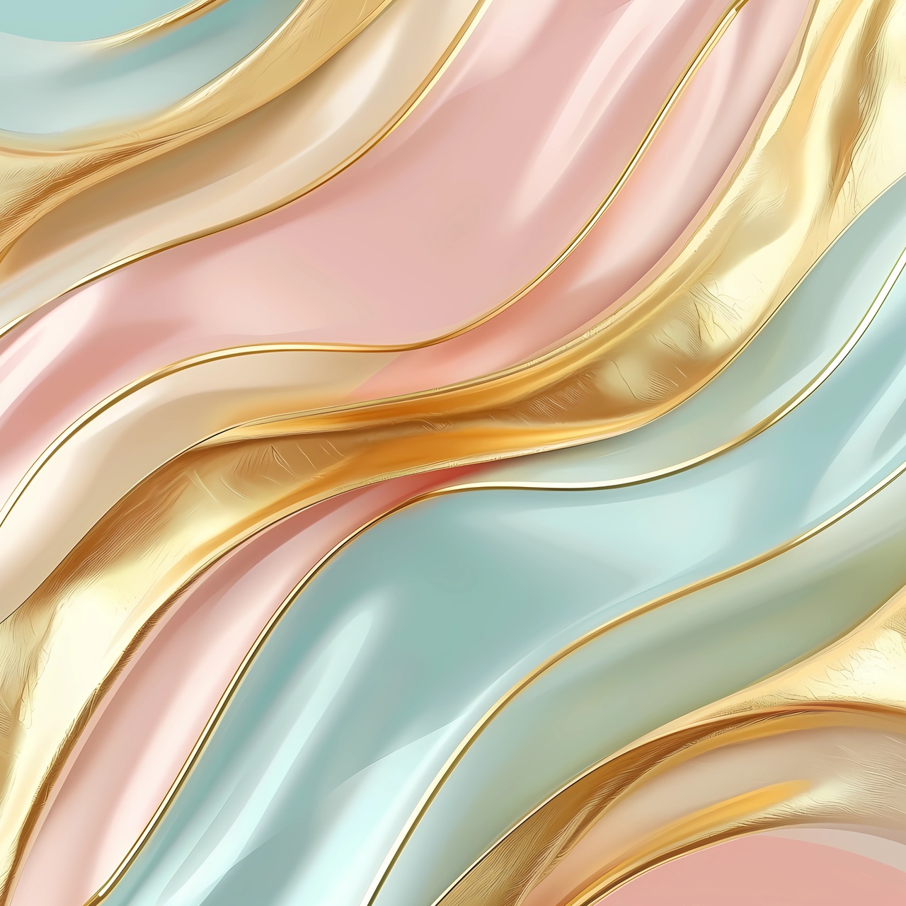 Tablou Canvas: Valuri aurite 1754590216487 - Thumbnail 2