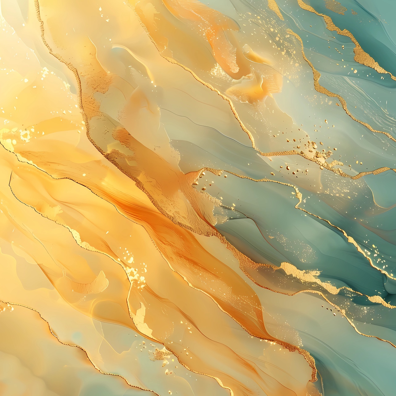 Tablou Canvas: Derivație Aurie (1) - Thumbnail 2