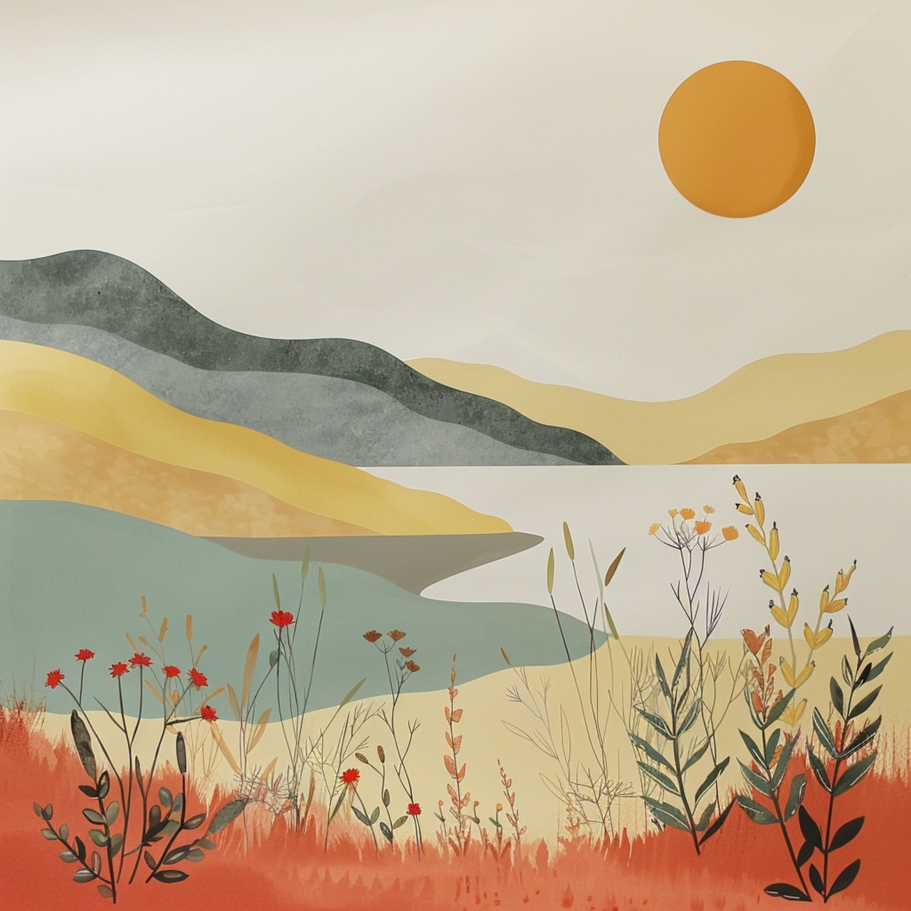 Tablou Canvas: Liniște Aurie - Thumbnail 2