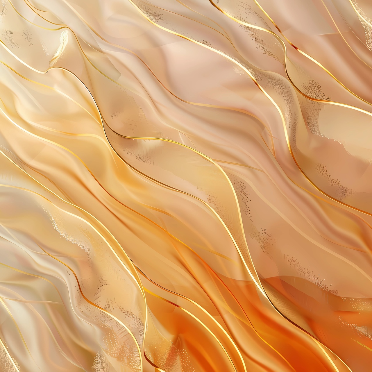 Tablou Canvas: Valuri Aurii - Thumbnail 2