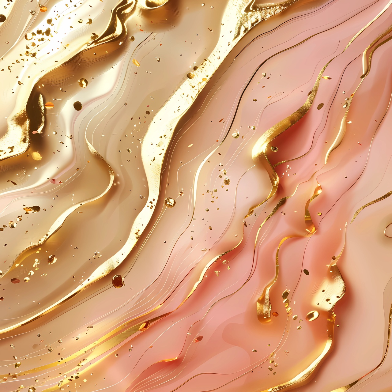 Tablou Canvas: Valuri Aurii ale Visului - Thumbnail 2