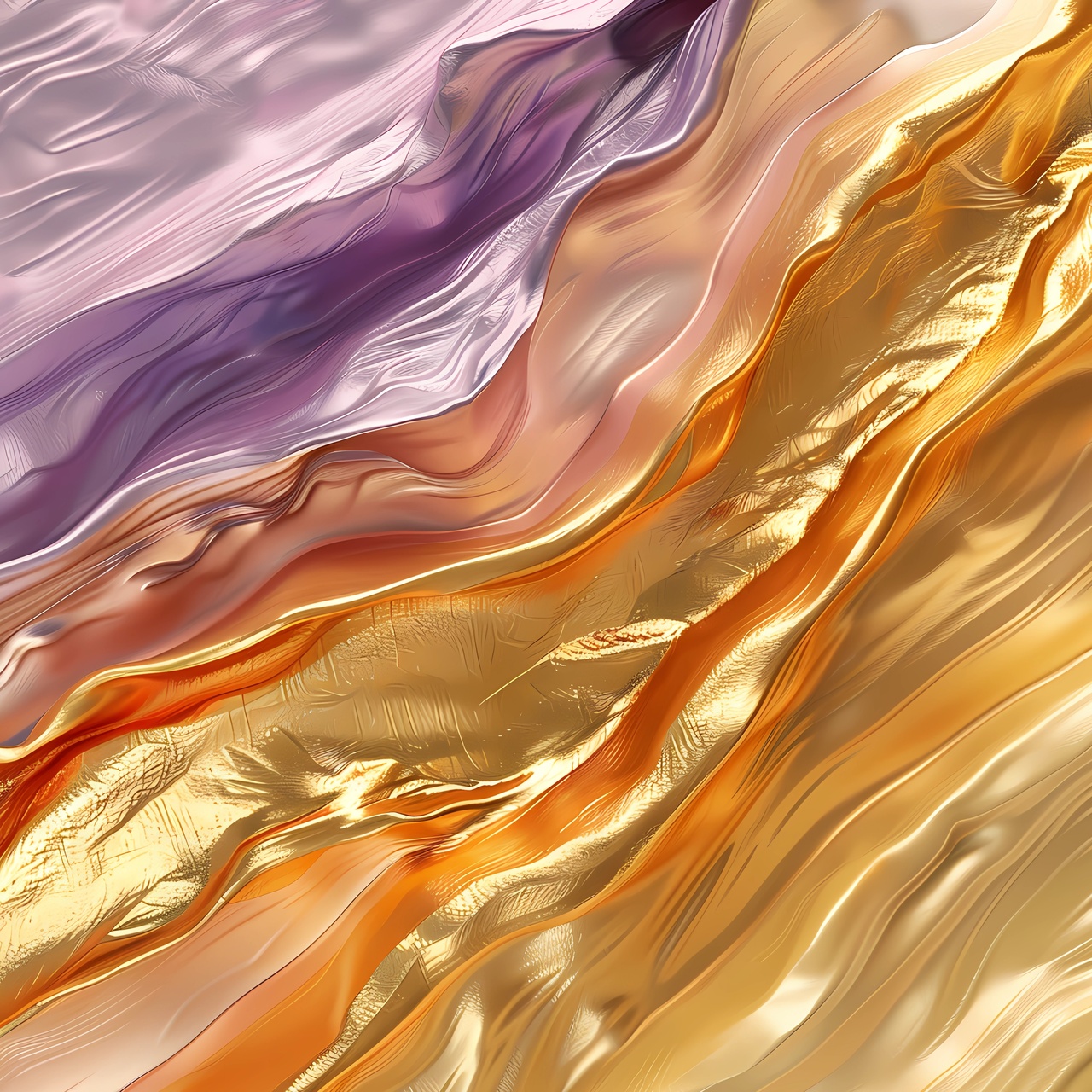 Tablou Canvas: Valuri Aurii de Seninătate - Thumbnail 2