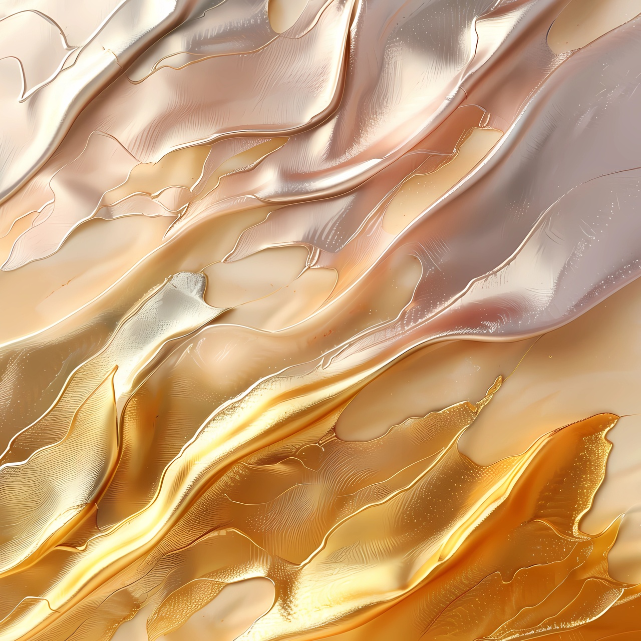 Tablou Canvas: Valuri Aurii ale Liniștii - Thumbnail 2