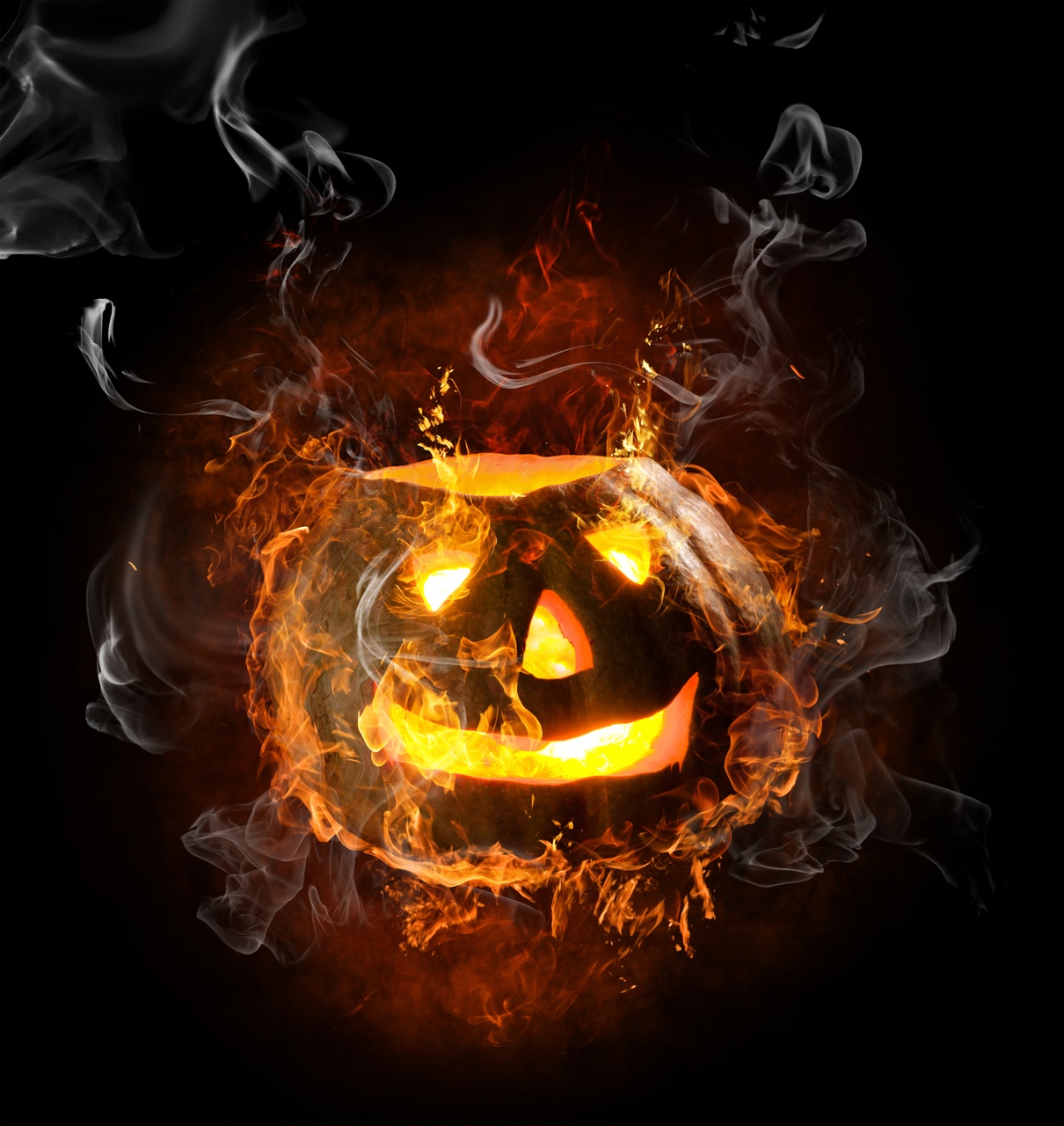 Tablou Canvas: Infernul Luminării de Halloween - Thumbnail 2