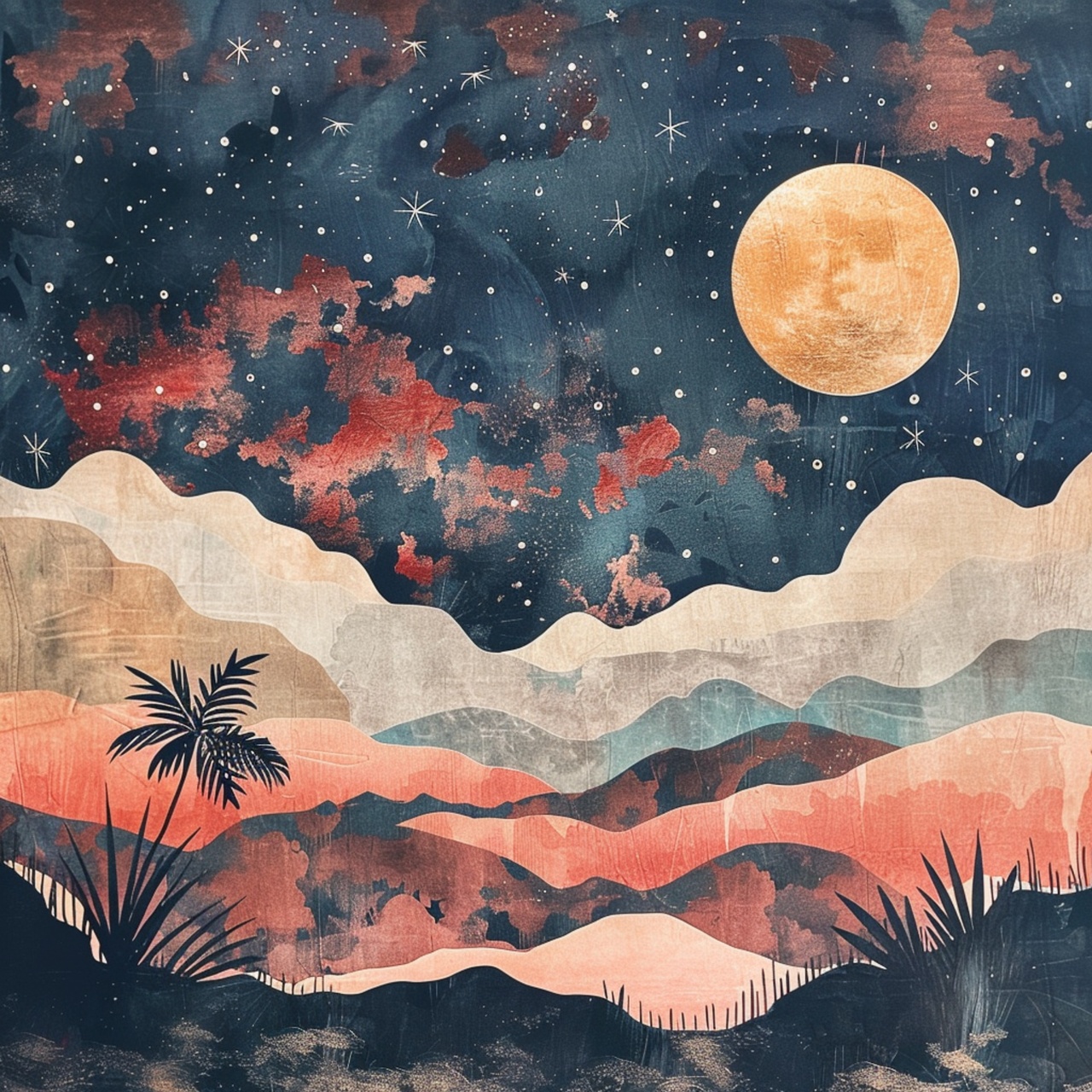 Tablou Canvas: Peisaj lunar din oază - Thumbnail 2