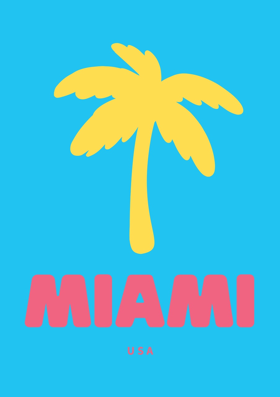 Tablou Canvas: Vibrații din Miami - Thumbnail 2