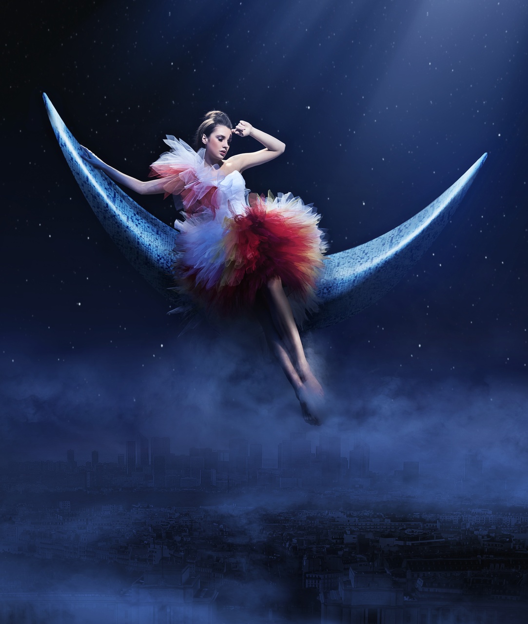 Tablou Canvas: Peisaj de vis sub lumina lunii - Thumbnail 2