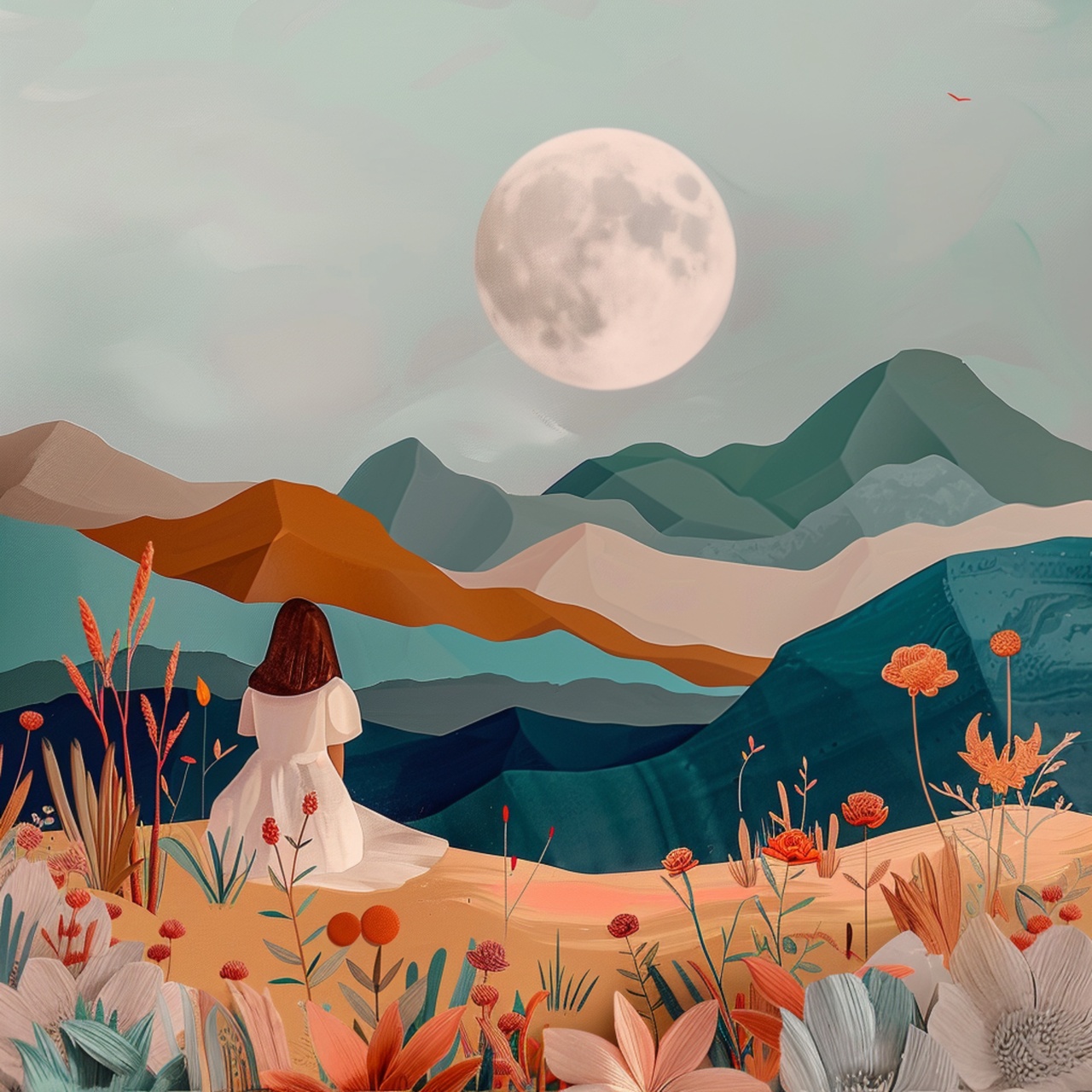 Tablou Canvas: Seninătate sub lumina lunii - Thumbnail 2