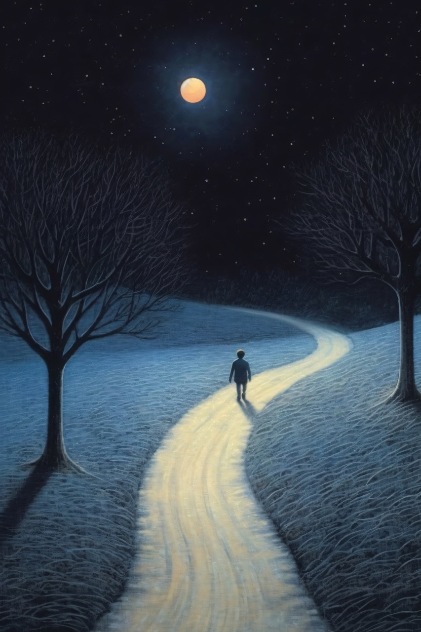 Tablou Canvas: Plimbare în lumina lunii - Thumbnail 2