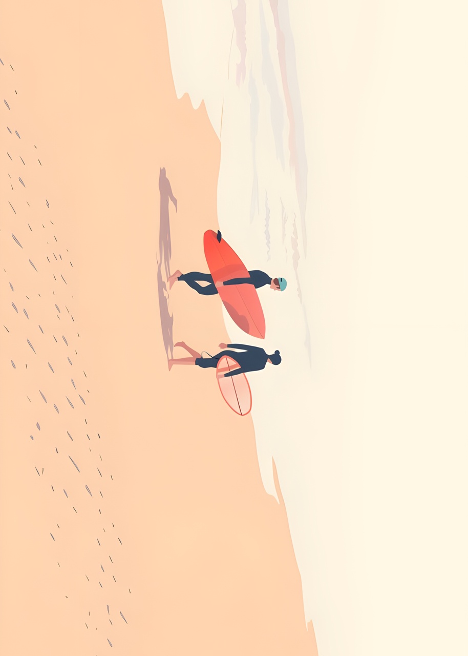 Tablou Canvas: Plimbare matinală pe malul mării - Thumbnail 2