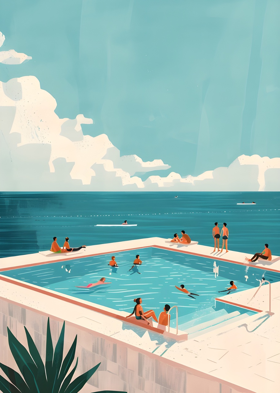 Tablou Canvas: Oază cu vedere la ocean - Thumbnail 2