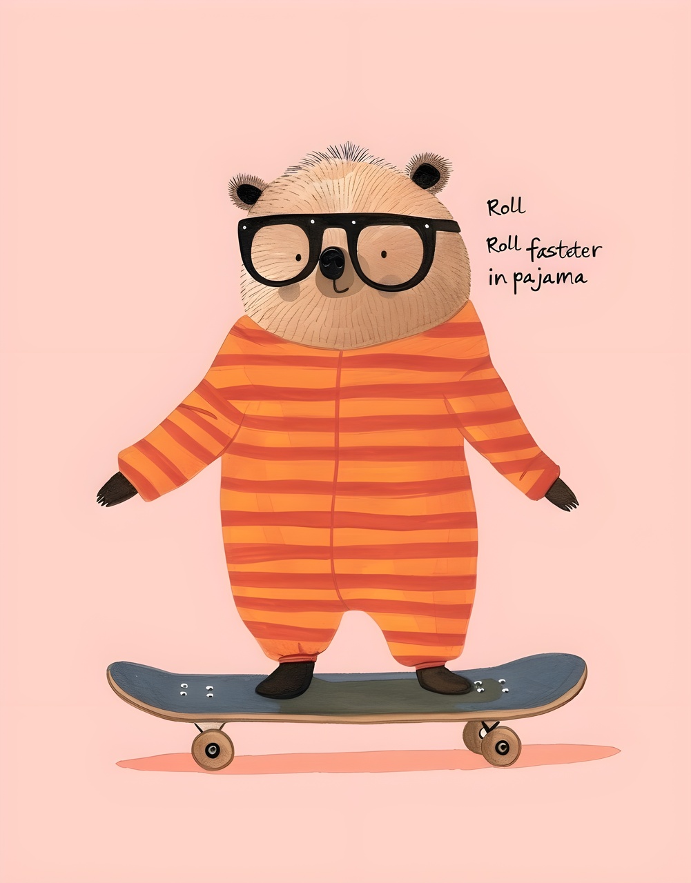 Tablou Canvas: Patinator în pijama - Thumbnail 2