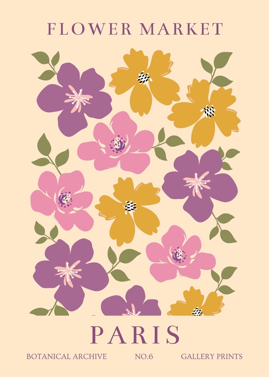 Tablou Canvas: Peisaj floral parizian - Thumbnail 2