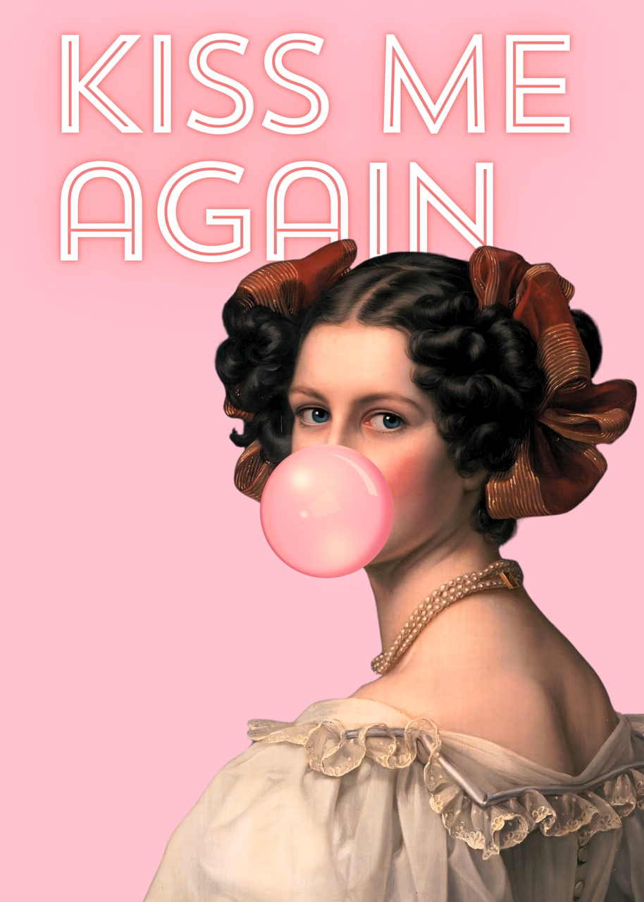 Tablou Canvas: Retro Romantism Pop - Thumbnail 2