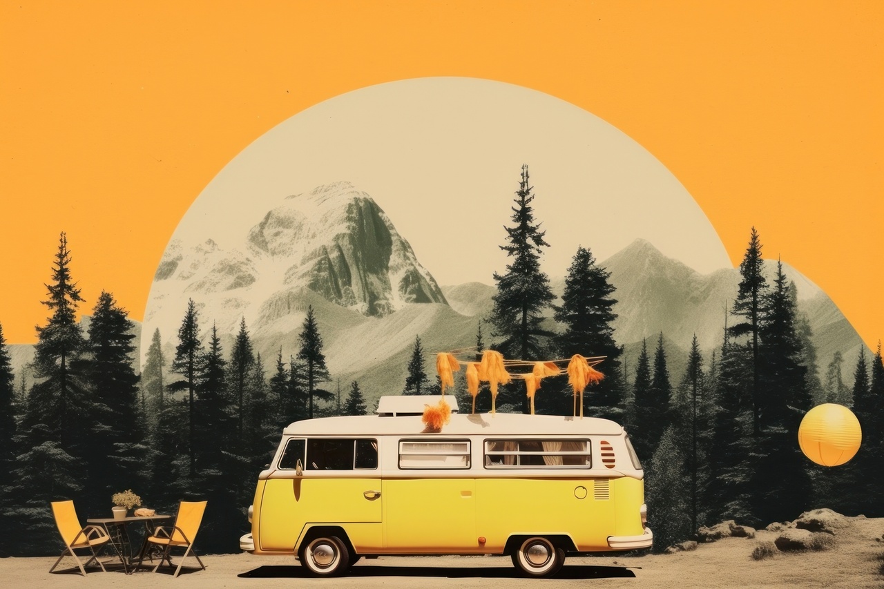 Tablou Canvas: Wanderlust Retro - Thumbnail 2
