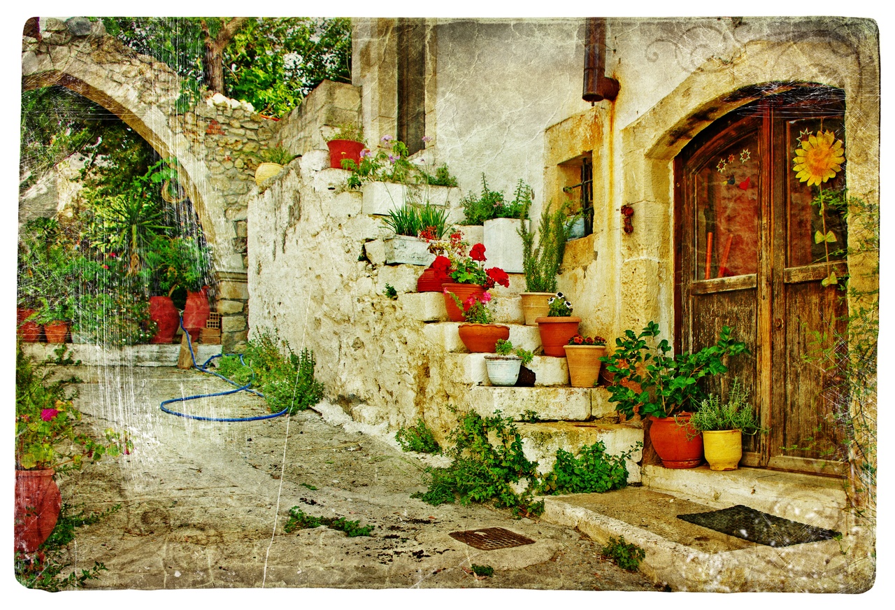 Tablou Canvas: Refugiu rustic mediteranean - Thumbnail 2