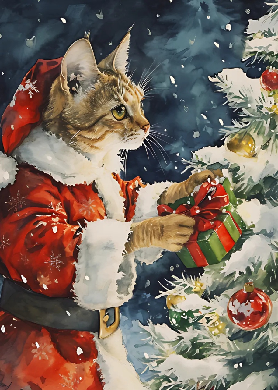 Tablou Canvas: Surpriza festivă a lui Moș Pufi - Thumbnail 2