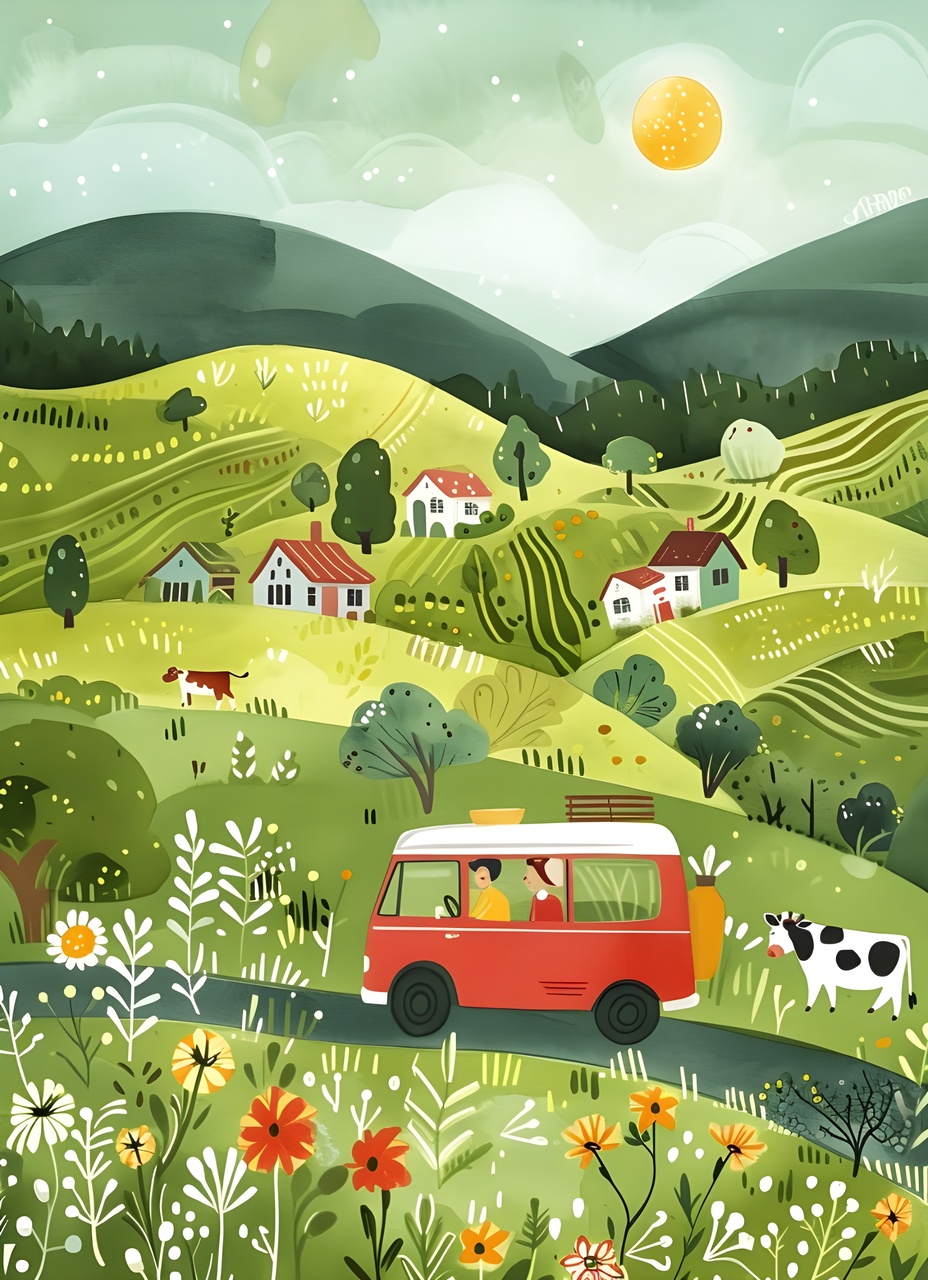 Tablou Canvas: Plăcerea unei călătorii pe drumuri pitorești - Thumbnail 2