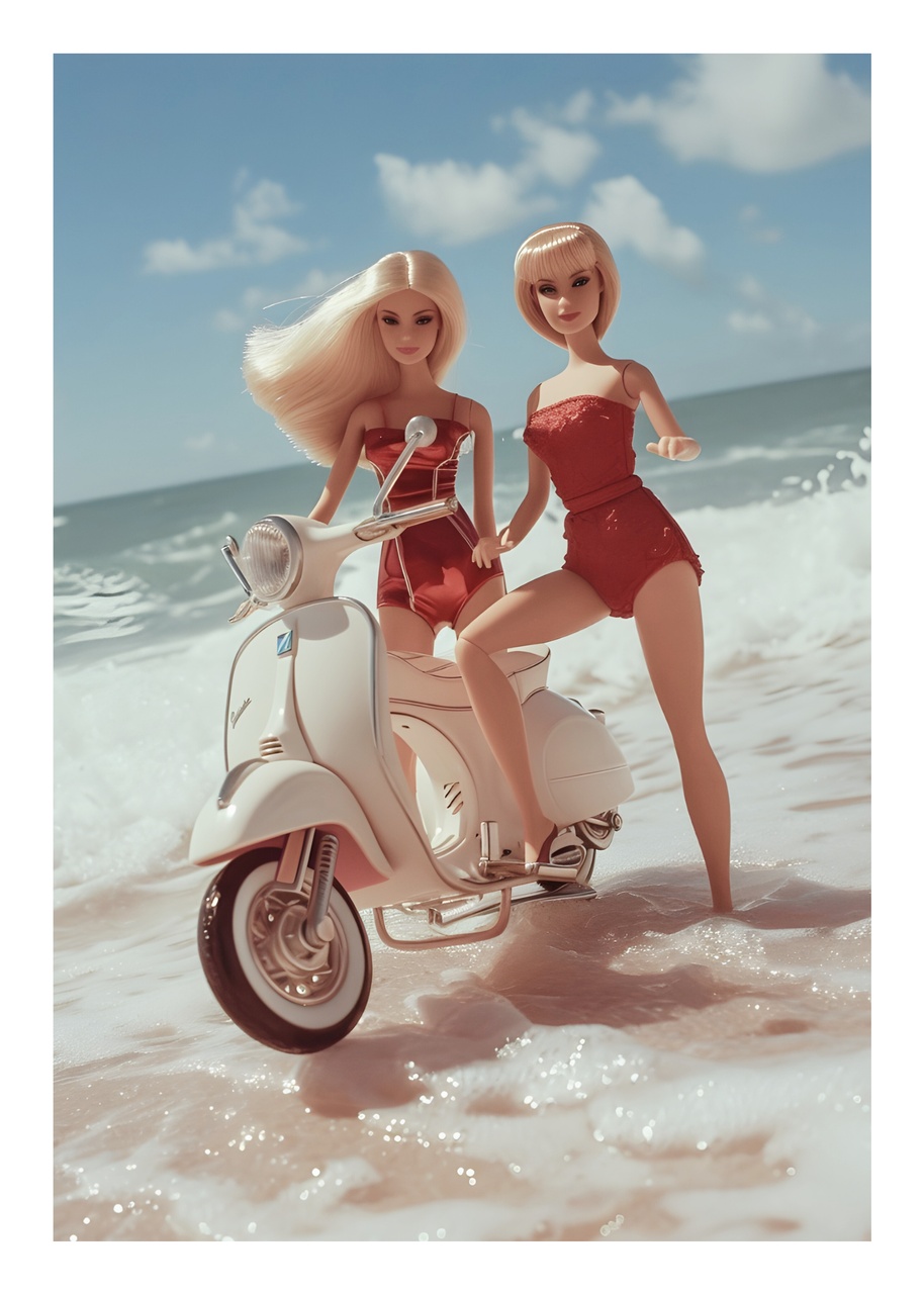 Tablou Canvas: Plimbare la malul mării cu eleganță - Thumbnail 2