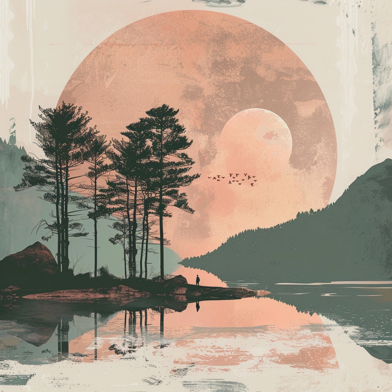 Tablou Canvas: Seninătate în Siluetă - Thumbnail 2